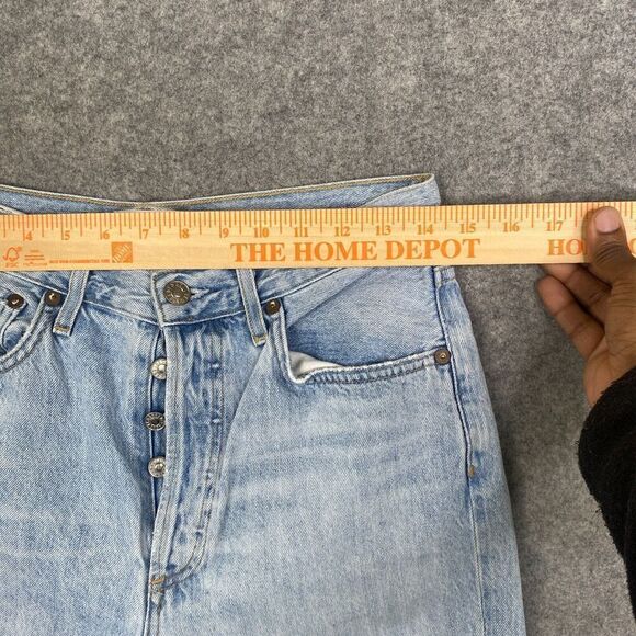 AGOLDE Riley High Rise Straight Crop Jeans Size 28 Light Wash a066b-983 - Picture 8 of 13